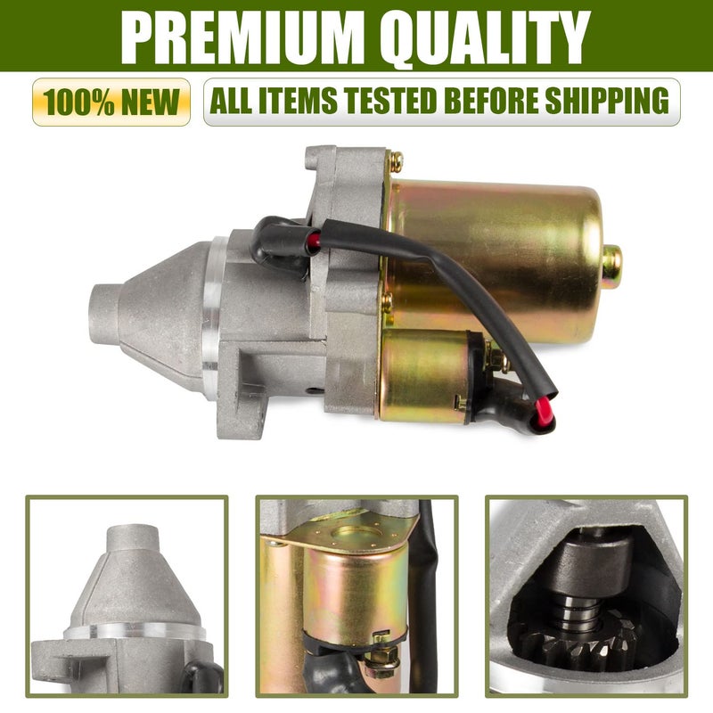 RANSOTO Starter Motor Compatible with Honda GX340 GX390 GX420 11HP 13HP 16HP Afron, Allmand, Ditch Witch, with Solenoid Replaces 1280002750, 31210ZB80130, 31210ZE30130, 31210-ZE3-023, DB5B6, DB5B8, SND0288 - Image 3